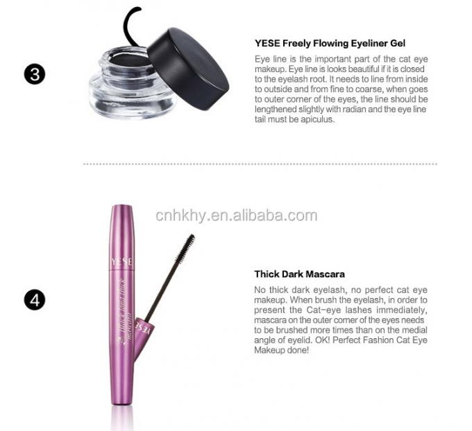 Eyeliner à prova d'água caneta de maquilhagem de olhos duradoura ultra-finho Clip Liquido Ferramenta resistente ao suor 7