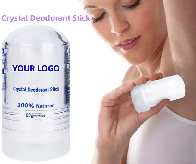 Desodorante de pedra de cristal de alumínio de fragrância personalizada para mulheres 8