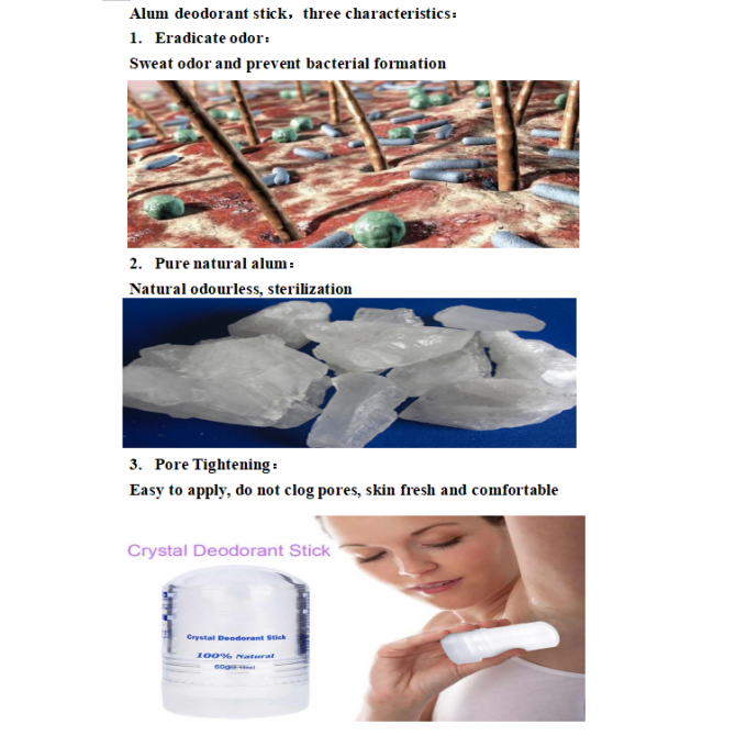 Desodorante de pedra de cristal de alumínio de fragrância personalizada para mulheres 10