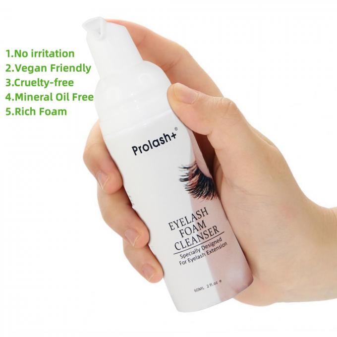 Limpeza de espuma de pestanas de ervas naturais Shampoo de pêlos de fragrância natural para limpeza profunda 1