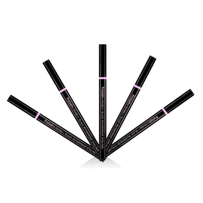 Eyeliner preto de carbono lápis ativado por água Eyeliner de marca privada em cor dourado rosa 5