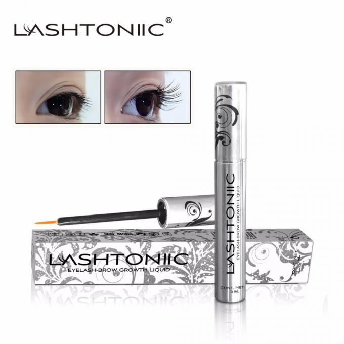 Maquiagem exclusiva Impermeável 3D Lashes Mascara com Produto de Crescimento de Lashes e Fibra Natural 4
