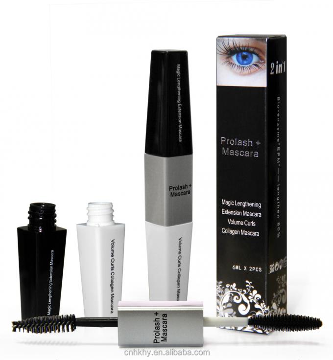 OEM Mascara Cosmética alongamento de pestana Fibra Mascara para más e mais longas cílios 0