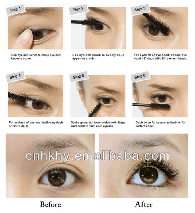 OEM Mascara Cosmética alongamento de pestana Fibra Mascara para más e mais longas cílios 2