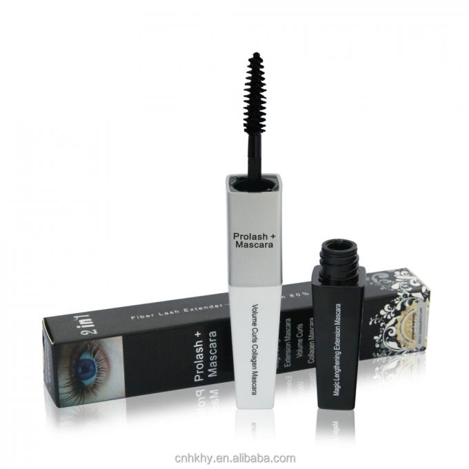 OEM Mascara Cosmética alongamento de pestana Fibra Mascara para más e mais longas cílios 7