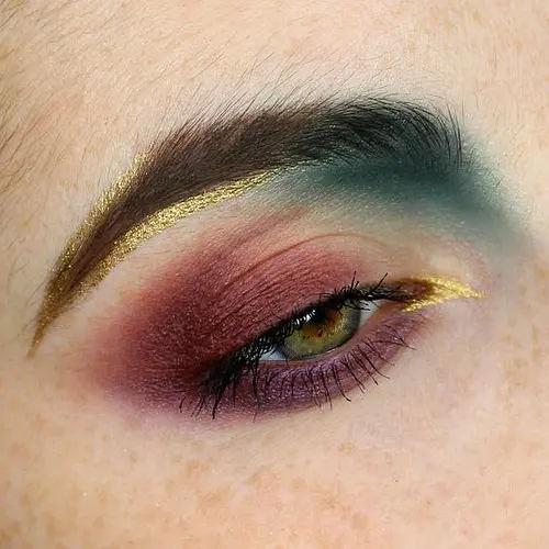 Paleta de sombras de olhos de cores misturadas metálicas brilhante Satin Matte Ingrediente mineral 3
