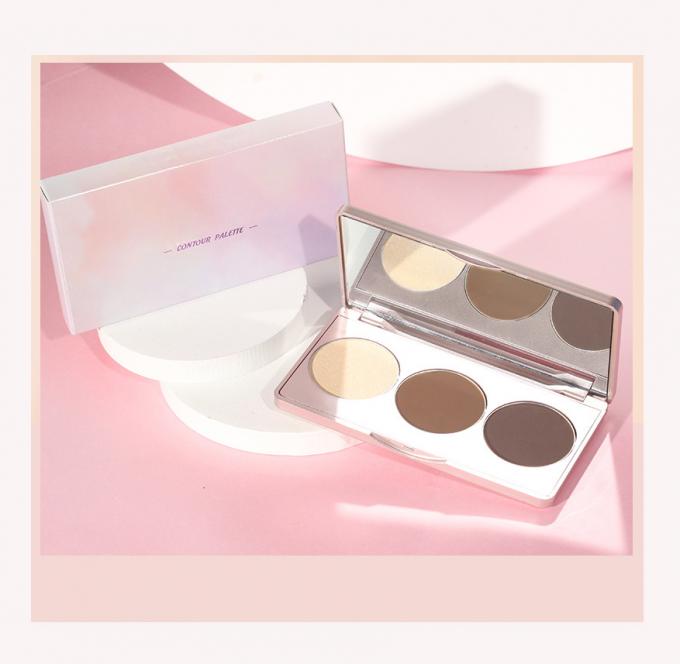 Paleta de sombras de olhos de cores misturadas metálicas brilhante Satin Matte Ingrediente mineral 5