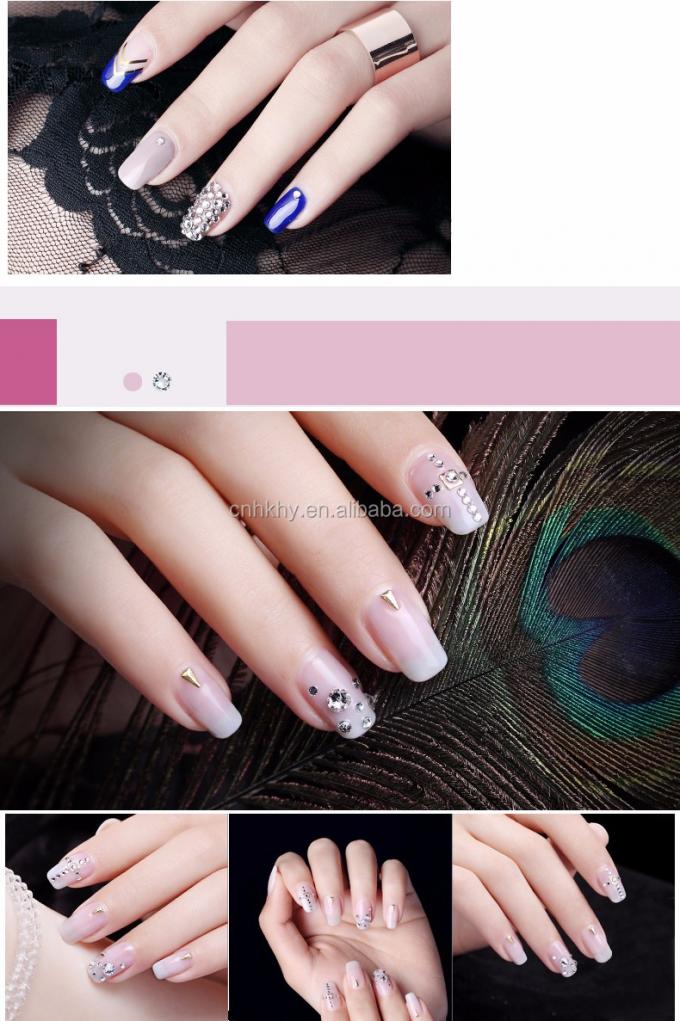 Rhinestones de unhas L01 Flat Back Phone Decoration 3D Glitter Stones para ferramenta de manicure 45g 9
