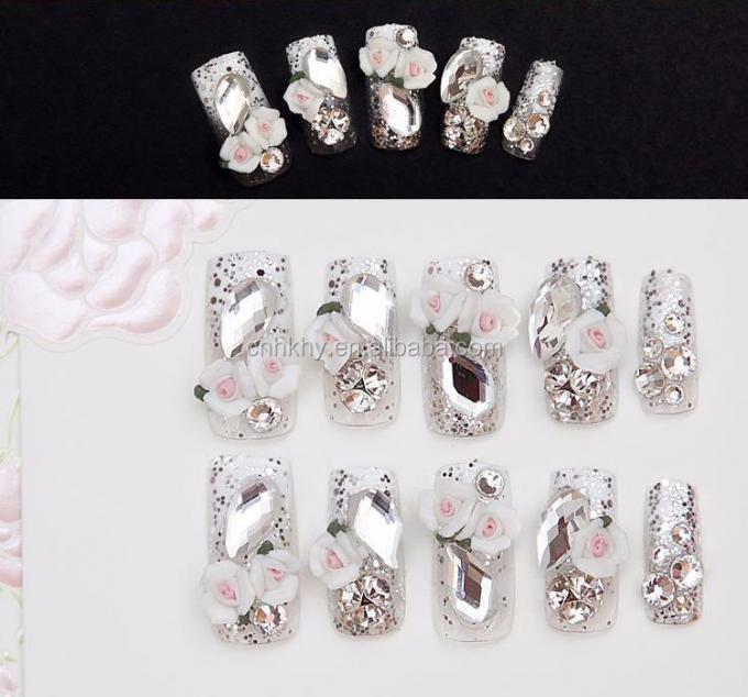 Rhinestones de unhas L01 Flat Back Phone Decoration 3D Glitter Stones para ferramenta de manicure 45g 10
