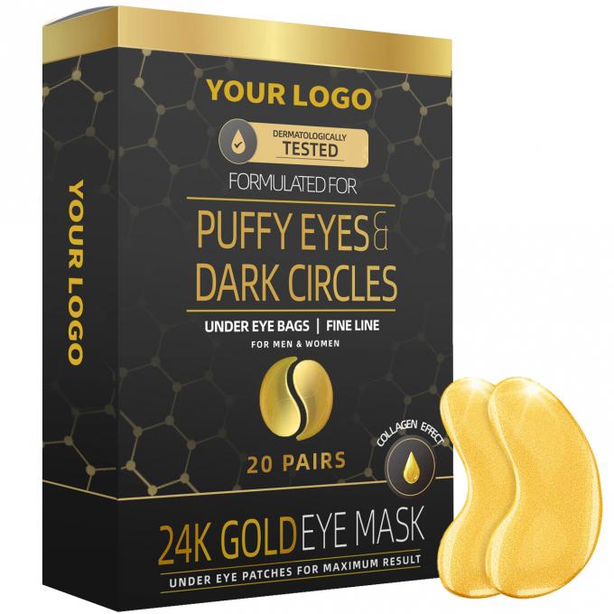 Mascarinha de olho de ouro hidratante para reduzir linhas finas e rugas 0