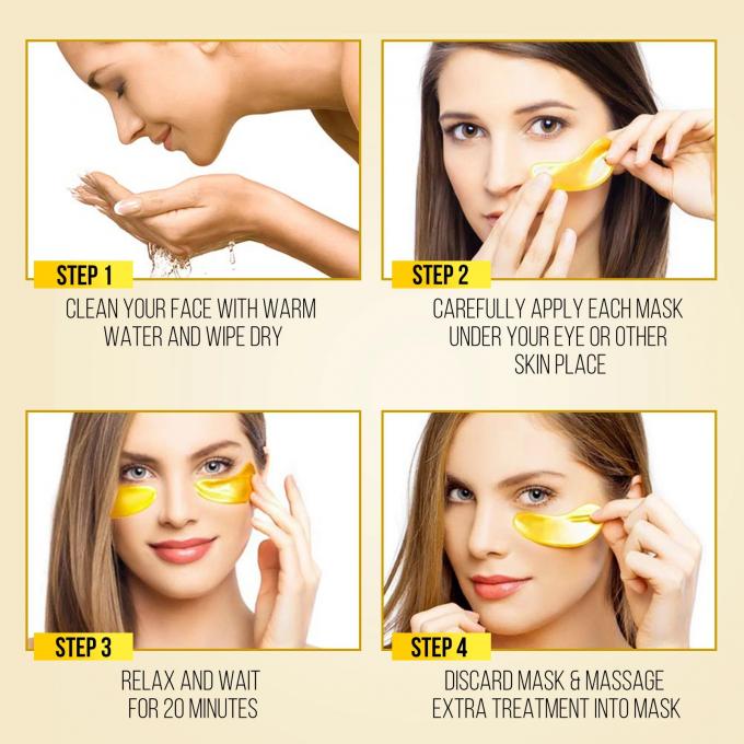 Mascarinha de olho de ouro hidratante para reduzir linhas finas e rugas 5