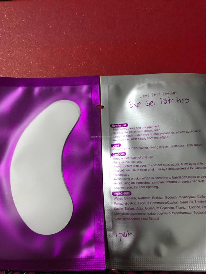 Pedaços Oculares Roxos Sem Lint Hydrogel Eye Patch para Tratamento de Gel Ocular 1