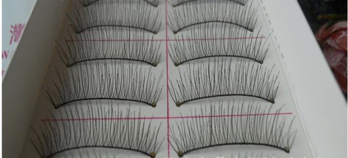 Mulheres senhoras 10 pares beleza natural Taiwan Fibra Falsa cílios 217 8MM-15MM comprimento 0