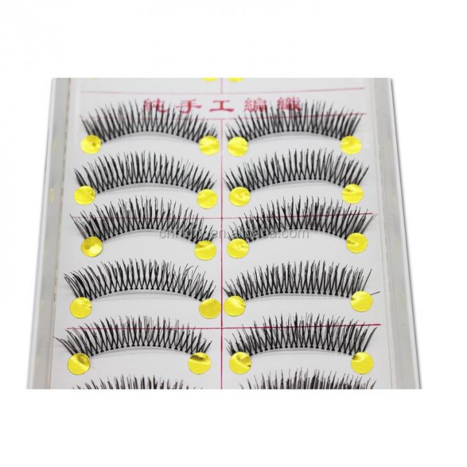 Taiwan Fibra Falsa Cravos Cola Para Olhos Grandes M14 Preto Natural QBEKA 10 Pares Mulheres 3