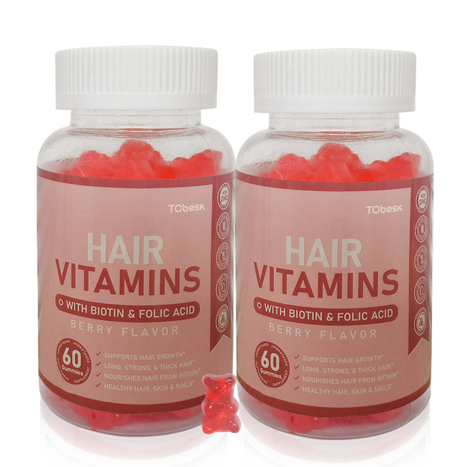 Vitaminas para o cabelo com ácido fólico de biotina 0